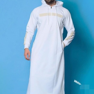 Abito islamico 2025 Dubai Kaftan in stile tailleto abito arabo maniche lunghe abito da preghiera musulmano per gli uomini stile Casual <span class=keywords><strong>abiti</strong></span> Eid - Product Image 2
