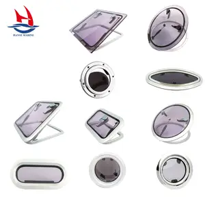 HANSE MARINE Aluminium Boat Window High Quality Acrylic Deck Hatch Stainless Steel Portlight Porthole