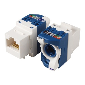 Hot Sản phẩm bán chạy xoay RJ45 Adapter Cat6 Keystone jack Ethernet nối RJ45 cắm Cat6 - Product Image 1