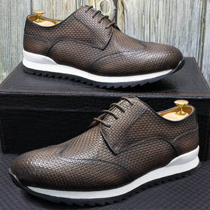 Elegant Top Grain Cowhide Slip-On Oxford Shoes <b>Cushioned</b> <b>Insole</b> Arch Support Breathable Lining Waterproof All Seasons - Product Image 6