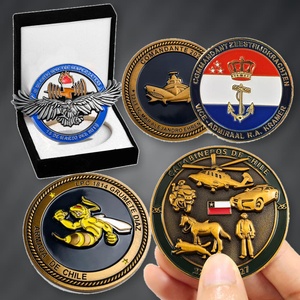 Monedas de Desafío Personalizadas al por Mayor de Aleación de Zinc 3D para la Marina de Guerra, Monedas de Recuerdo Profesionales Hechas a Medida, Venta Directa de Fábrica al por Mayor - Product Image 1
