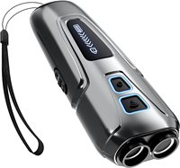 Outil de correction anti-aboiement léger et portable pour animaux de compagnie avec indicateur de batterie, sangle et double tête, silencieux pour le contrôle des aboiements des chiens
