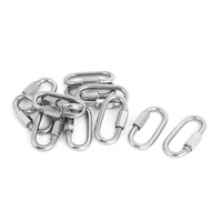 Anneau de connexion rapide en acier inoxydable 316 de qualité marine, mousqueton à ressort de 8 mm, accessoires de quincaillerie pour yacht et bateau