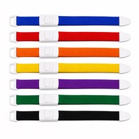 Tourniquet en polyester à chevrons élastique avec boucle à pression, libération rapide, réglable, multicolore, pour premiers secours et hémostase d'urgence