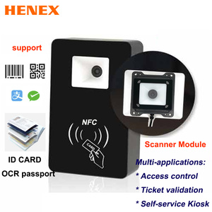 हेनेक्स पासपोर्ट रीडर आईडी कार्ड स्कैनर क्यूआर कोड nfc ऑक्r mrz एम्बेडेड बारकोड स्कैनर यूएसबी - Product Image 3