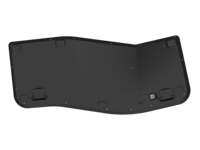 Ergonomic Split Curve 104-Key Keyboard, 2.4G Wireless/Wired, Optional Backlit, Comfortable Wrist Position for Gaming Office