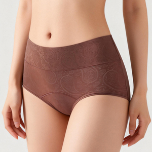 Ropa Interior Menstrual a Prueba de Fugas para Mujer, Reutilizable, para Flujo Abundante, Cintura Alta, Absorbente, 72% Nailon, 28% Elastano, Tallas XS-XL - Product Image 2