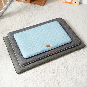 2025 nuevo fabricante Dropshipping gran cubierta lavable extraíble cama para perros alfombra plana lujo azul marino corto felpa ortopédica alfombra para mascotas - Product Image 4