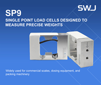 Célula de Carga de Punto Único de Aleación de Aluminio SWJ SP9 6kg 24kg, Precisión del 0.05%, IP66, Sensor de Fuerza para Uso Comercial e Industrial