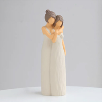 Figurine en résine de haute qualité, sculpture d'art abstraite, élégante avec une esthétique minimaliste et des lignes épurées