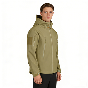 Chaqueta Táctica de Invierno para Hombre, Transpirable, con Cremallera, Impermeable, con Capucha, para Senderismo, Camping, Forro Polar, Cortavientos - Product Image 2