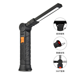 ไฟฉาย LED Xinster แบบ COB ชาร์จไฟได้ พร้อมแม่เหล็กและตะขอ หมุนได้ 360 องศา - Product Image 1