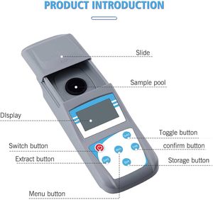 Medidor de Turbidez Digital Portátil, Medidor Electrónico de Concentración, Monitor de Medición de Agua para Laboratorio, Rango 0-200 NTU, OEM - Product Image 6