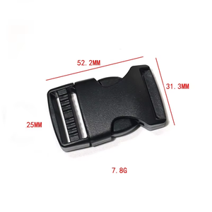 Hebillas de Liberación lateral rápida al por mayor, hebilla de cincha de plástico ajustable doble, accesorios de bolsa de tamaño personalizado, hebilla de cincha para bolsos - Product Image 2