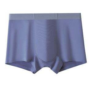 Nouveau Caleçon Boxer Tricoté Respirant pour Homme, 95% Modal, Taille Mi-Haute, Motif Uni, Logo à la Ceinture, Antibactérien, Anti-irritation Scrotale - Product Image 3