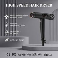 Salon professionnel qualité haute vitesse sans brosse BLDC sèche-cheveux ventilateur pliable Multi Styler outil de coiffure professionnel