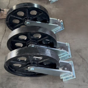 Große Lenk rollen 16 Zoll Ganzmetall-Lenk rollen 1000kg Laden von Gusseisen rollen für die Industrie fabrik - Product Image 5
