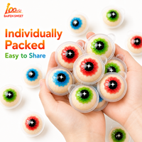 100SWEET FOOD Bonbons en forme d'œil pour Halloween - Gommes en forme d'œil - Friandises effrayantes fourrées à la confiture de fraises