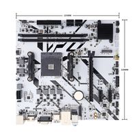 Placa Base Micro ATX B450S para PC de Escritorio, Compatible con Ranura AMD AM4 para Procesadores de 1ª a 5ª Generación, Máximo 64GB DDR4 SATA
