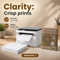 Papel Bond A4 de Alta Calidad Hanmei, 75 g/m², Papel Blanco para Impresión de Oficina y Uso Diario Profesional