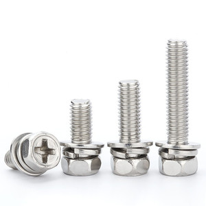 Tornillos de Cabeza Hexagonal y Pernos Combinados de Acero Inoxidable 304 de Alta Calidad, M3-M10, Varios Tamaños, Grado A2-70 - Product Image 1