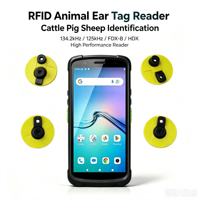 Lecteur RFID LF 6 pouces Android 15 Scanner 2D GPS 4G WiFi Smartphone Robuste Haute Extensibilité PDA en Stock 4 Go+64 Go 6000 mAh