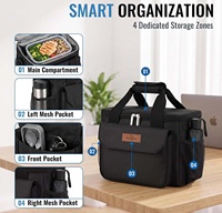 Sac isotherme pour déjeuner personnalisé, étanche, réutilisable, 10L, pour le travail, l'école, boîte à lunch