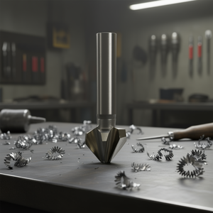 Ttake 90 Degree Countersink Hss Ta1230 Din 335 <b>C</b> 3 Flutes Cylindrical Shank For Metal Drilling - Product Image 3