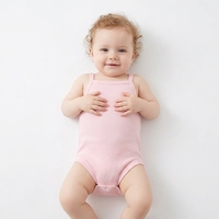 Barboteuse bébé sans manches couleur unie, combinaison d'été pour nourrisson, gilet sans manches, body triangle
