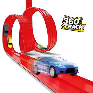 Dönüştürülebilir Anti-Yerçekimi Çift Kulvarlı Yumuşak Yol Yüksek Hızlı Geri Tepmeli Yarış Arabası Çift Renkli Yol Mini Alaşımlı Yarış Arabası Pisti Oyuncakları - Product Image 2