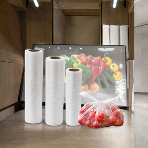 Clear PE Recyclable T-shirt Vest Storage <b>Bag</b> with Hand Length Handle for Jelly Pet Food Household Use-External Hanging - Product Image 2