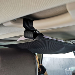 Organisateur de rangement multifonctionnel à double couche pour le <span class=keywords><strong>plafond</strong></span> de la <span class=keywords><strong>voiture</strong></span> <span class=keywords><strong>Filet</strong></span> de chargement Maille intérieure au-dessus du toit Sac porte-bagages - Product Image 5
