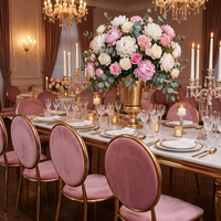 Chaises de luxe roses pour mariages et événements, chaises trônes de mariage