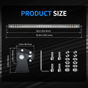 Aurora Newest Ip68 Emark Led Light Bar Pour Voitures Off-road blanc et ambre couleur <span class=keywords><strong>4x4</strong></span> Led Light Bar - Product Image 6