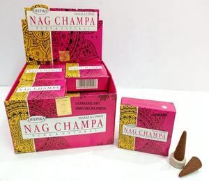 Paquete de conos de incienso perfumados Nag Champa de la marca Deepika popular, proveedor mayorista de exportaciones de incienso Deepika DE LA India - Product Image 1
