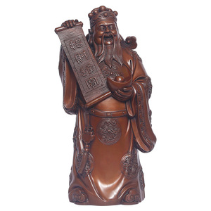 Figurita de cobre del Dios de la riqueza, estatuilla decorativa fundida a mano para el hogar, oficina, escritorio, regalo de Año Nuevo Chino - Product Image 4