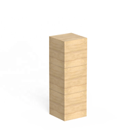 Boîte de présentation en bois empilable moderne avec support gratuit pour présentoir de cosmétiques pour les magasins de détail