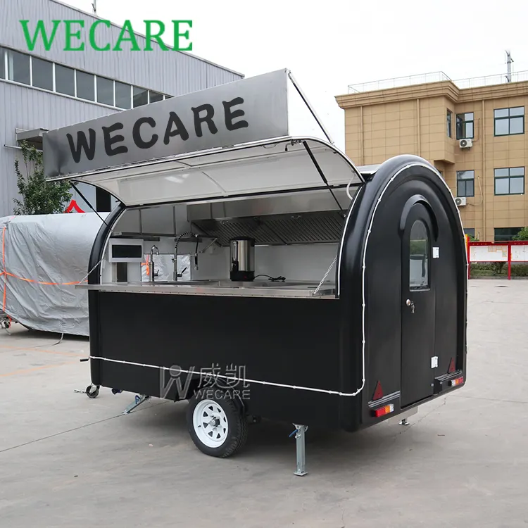 Wecare mobile benutzer definierte Straße schnell Hot Dog Food Cart Van Snack Pizza ofen Grill Konzession Food Trailer Eis Coffee Shop Van