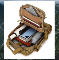 Sac à dos tactique en denim grande capacité, multifonctionnel, unisexe, imperméable, sac bandoulière Molle, randonnée en plein air, cyclisme, camping
