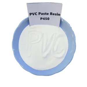 Best Selling Fine Plastic Raw Materials white P450 paste pvc resin powder for Artificial leather raw plastic material