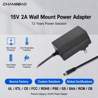 Chargeur d'alimentation 15V 2A 30W pour Litter Robot Cat 3/4 II 2 Bubble Open Air Self Cleaning Litter Hopper Adaptateur secteur 15V AC DC