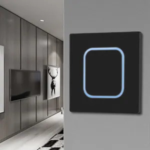 American Style Premium 1 2 3 4 Gang 230v Acrylic Thin Electric Room Wall Light Switch LED Push Button Switch