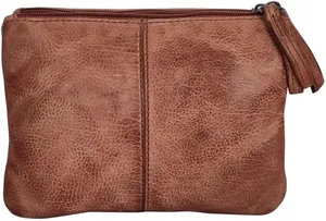 Leather Sling Bag <b>Wristlet</b> Clutch for Women, Cognac Stylish & Spacious Travel the perfect blend of elegance, durability - Product Image 2