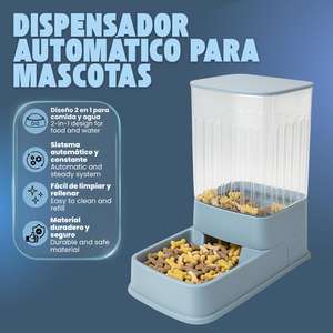 Distributore Automatico di Cibo per Animali Yommy 3.5L in Materiale Trasparente ed Ecologico per Cani e Gatti - Product Image 4