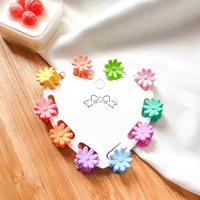Petites Barrette à Cheveux Couleur Bonbon Fleurs d'Été Pinces à Griffes pour Femmes Filles Accessoires de Vacances
