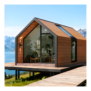 Maisons portables préfabriquées, maison intelligente, <span class=keywords><strong>villa</strong></span> 3 chambres, chalet triangulaire pour hôtel, Airbnb, maison de vacances - Product Image 1