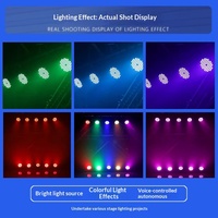 Lumière PAR LED RGB 54x3W activée par le son, pleine couleur, pour lavage de scène, éclairage frontal pour mariage, événement, studio de danse, éclairage d'ambiance