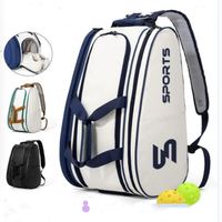 Sac de sport et sac à dos de pickleball et padel grande capacité, personnalisé avec logo, de qualité supérieure, style tendance avec cadre externe