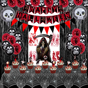 Kit d'arche de ballons gonflables pour décorations de fête, déguisements d'Halloween, avec support, thème citrouille et chauve-souris - Product Image 6