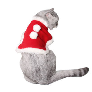 Navidad Año Nuevo capa de felpa cálida para mascota gato <span class=keywords><strong>perro</strong></span> o cachorro Material de plumón suave Cosplay disfraz estilo lindo - Product Image 6